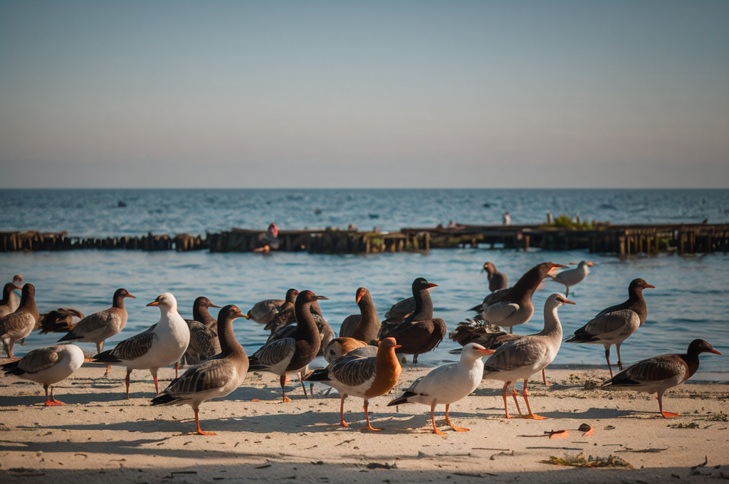 Comparative Study: Seagulls vs. Geese - Behaviour, Feeding Habits, Migration Patterns, and Bird Flu Potential