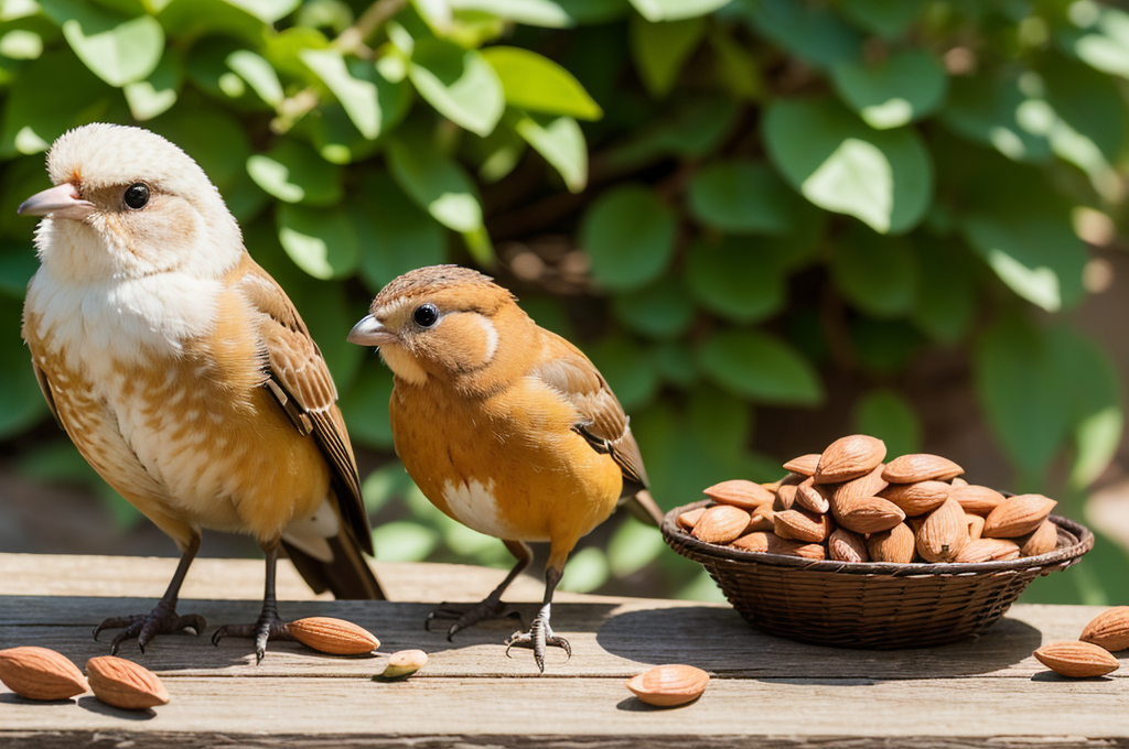 Exploring Nut Consumption in Birds: The Benefits and Precautions of Feeding Almonds and Kitchen Scraps