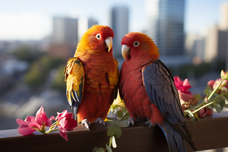 Wild Parrots and Lovebirds: Thriving in Urban Environments Across the Globe