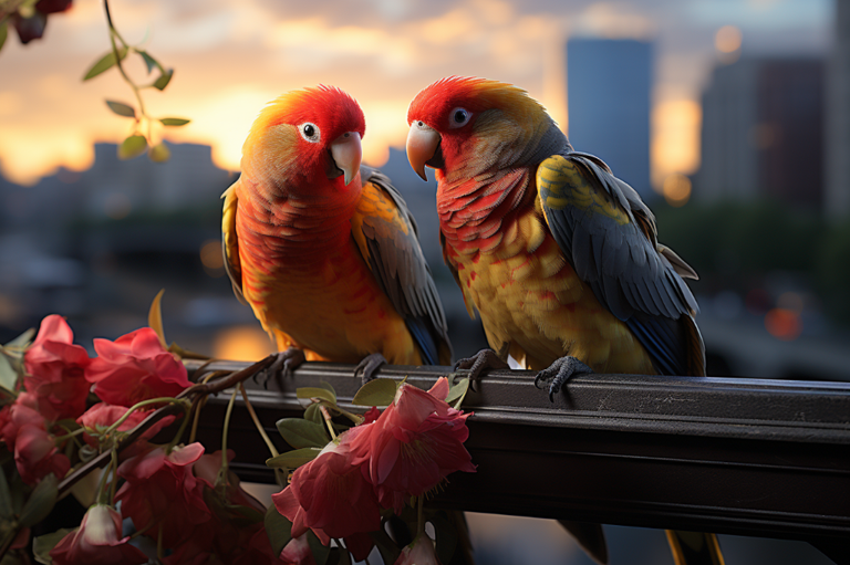 Wild Parrots and Lovebirds: Thriving in Urban Environments Across the Globe